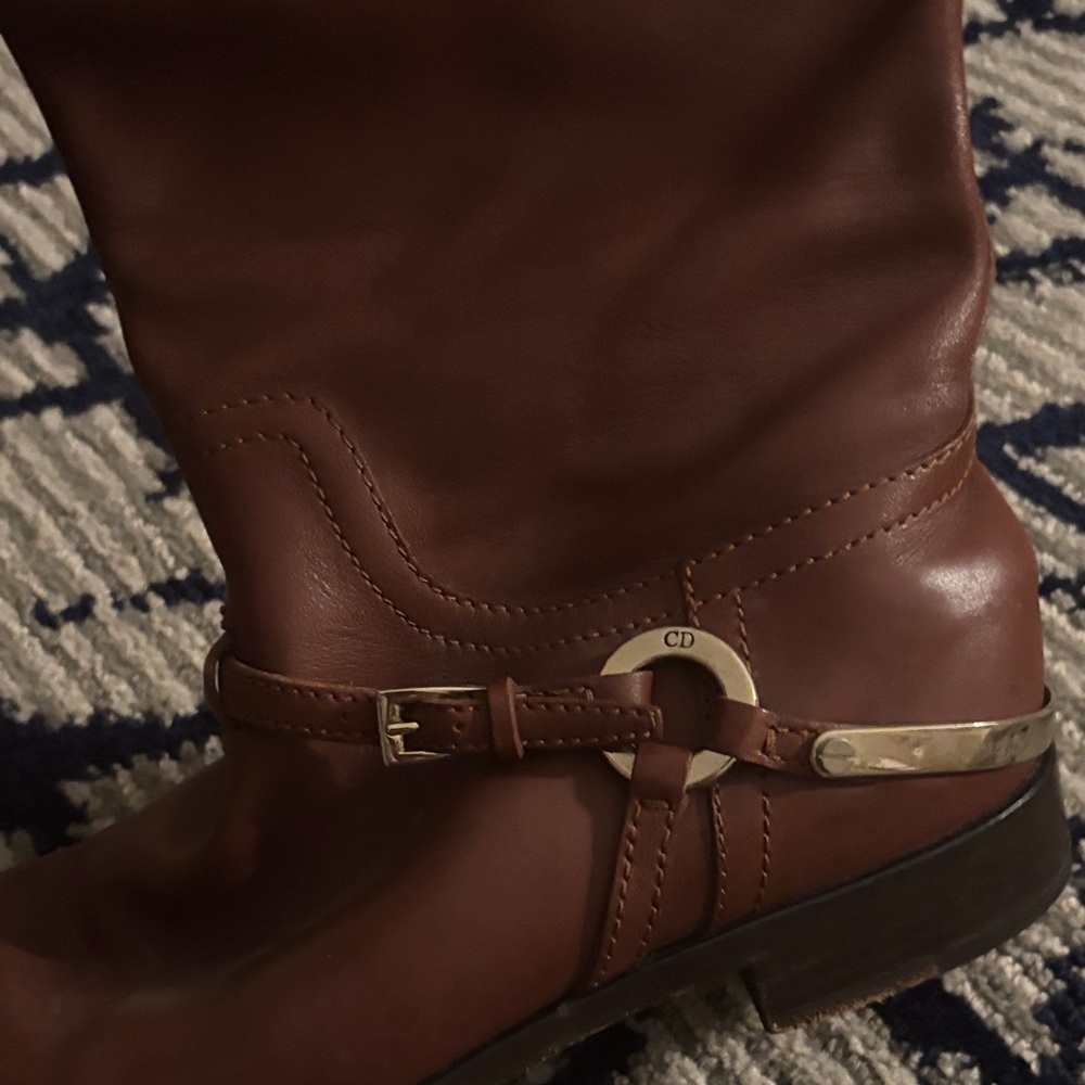 Dior Brown Over the Knee Boots - Picture 3 of 4